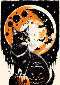 浮世絵万聖節猫 594D34