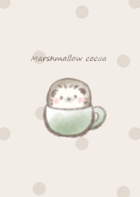 Marshmallow cocoa Hedgehog*-green- 2