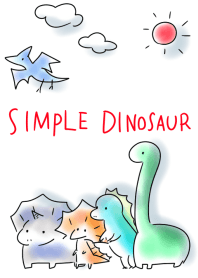 Simple Dinosaur Line Theme Line Store