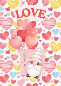 핑크 하트 요정 노움