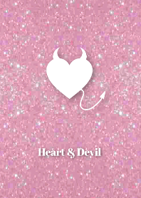 Pink Lame Heart & Devil