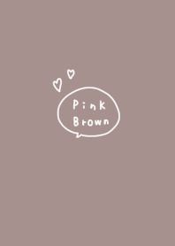 Pink brown x simple handwritten.