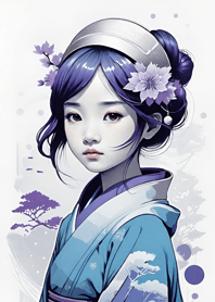 Q version - Cute little girl 8da208