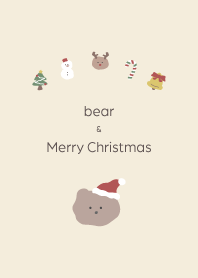 cute bear&Christmas-winter