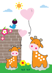 Cute giraffe theme v.1
