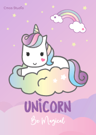 Cute Unicorn Pastel purple