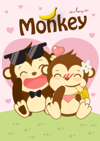 Monkey in love (Pink ver.)