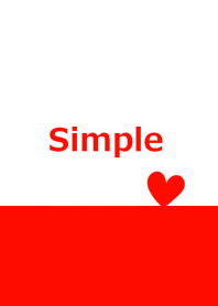 Two tone color and red heart from J