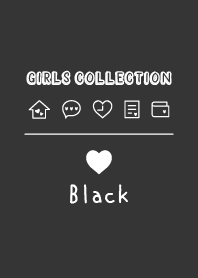 Girls Collection -Heart- Black
