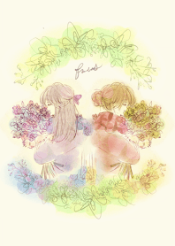 Hold an antique bouquet.