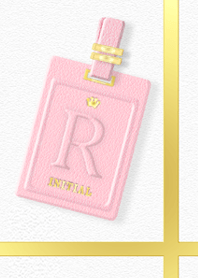 Initial R / Pink Leather