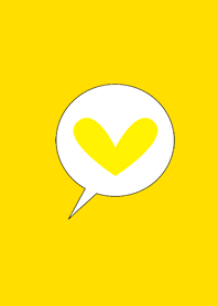 Simple Love Callout Yellow