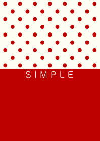 SIMPLE DOT(red beige)b