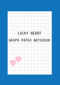 LUCKY HEART GRAPH PAPERj-BLUE-WHITE