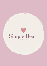 Simple Heart Dusky Pink-NATURAL 17