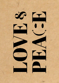 LOVE & PEACE SMILE Craft x Black