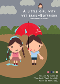 A little girl with wet braid-Boyfriend