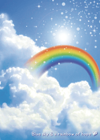 Blue sky & a rainbow of hope♡