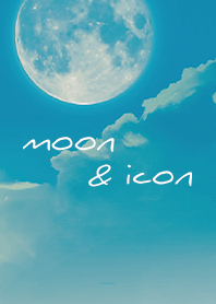 Light Blue : Moon and icon