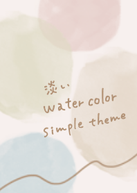 Pale watercolor simple theme