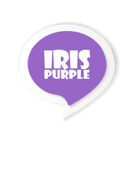 Iris Purple Button In White V.3 (JP)