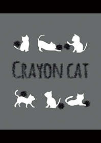 Black & Gray / Crayon Cat