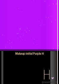Makeup initial purple H