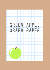 GREEN APPLE GRAPH PAPER/LIGHT BROWN