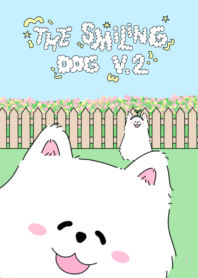 ซามอยด์ยิ้มแฉ่งแก้มแด๊งแดง