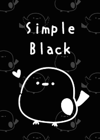 シマエナガとシンプルブラックの着せかえ