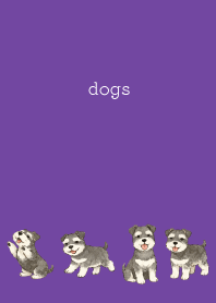 Dogs are soothing05 on purple