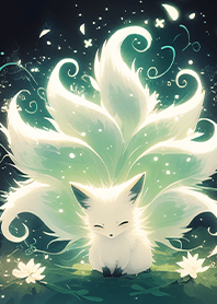 Starry Night Green Fox