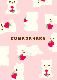 KUMADARAKE Milk x strawberry au lait.