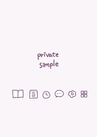 Private simple -light purple-