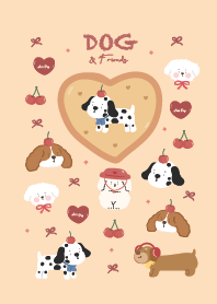 Dachshund dog cute & friends : minimal