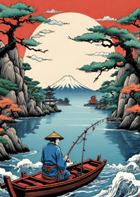 Ukiyo-e Fishing Go2tP