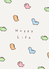 ไดโนเสาร์ตัวเล็ก. dark brown colorful