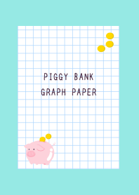 PIGGY BANK GRAPH PAPERj-BLUE GREEN