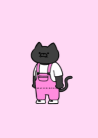 Overalls black cat 09.