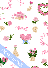 Pink Roses ㄑ白色 X 米色 〉