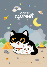 Cats Camping Planet
