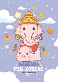 Ganesha & Pig Zodiac x Wealth