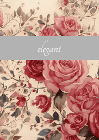 Romantic Rose on white