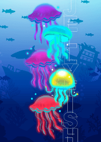 Cute Colorful Jellyfish