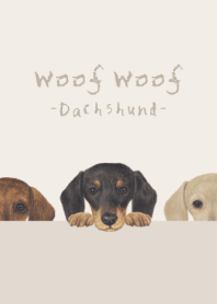 Woof Woof - Dachshund - BEIGE/BROWN