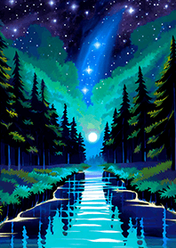 綺麗な星空の夜景着せかえ#268