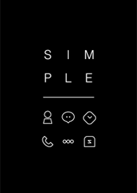 シンプル / ブラックホワイト