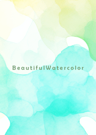 Beautiful Watercolor-GREEN COLORFUL 22
