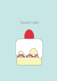 四角いショートケーキ