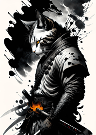 水墨猫武士 697035